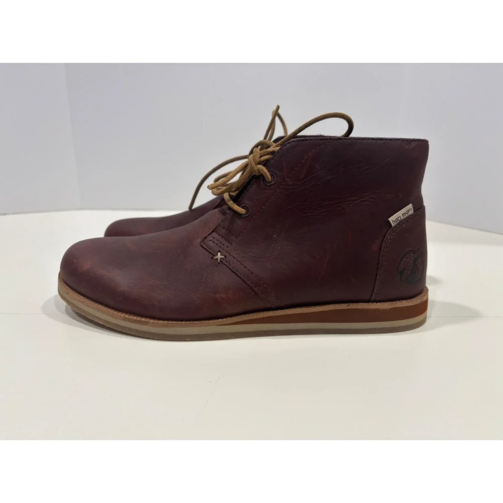 Hari Mari Nokona Leather Chukka Boots Mens 9 Canyon Brown HM-NK-BRN